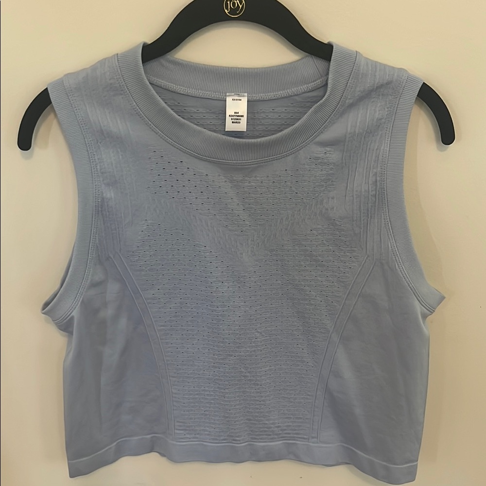 Zella Crop Light Blue Tee